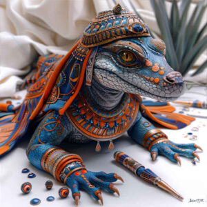mythology-sobek-tattoo-tattered-clothing-for-collarbone – tattoo design ideas free ai generated – Gallery: sobek-inkby-ai