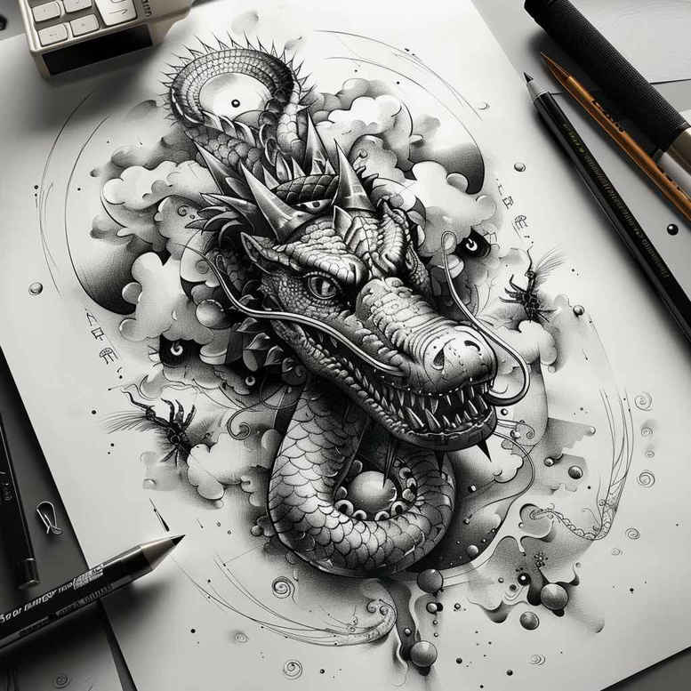 sobek tattoo design ideas layered fill crocodile god meaning strength