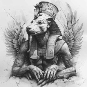 sobek tattoo design ideas Surrealism hallucinogenic fearsome grace for ankle