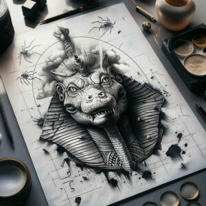 sobek tattoo design ideas fine detail primal force for palm