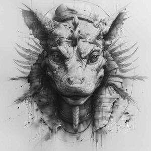 sobek tattoo design ideas Realism smooth gradients ritual strength for wrist side
