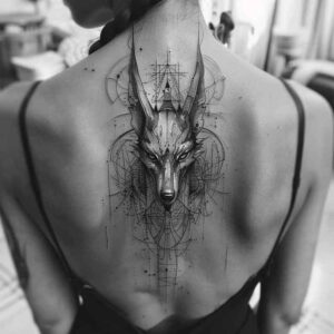 sobek tattoo design ideas Surrealism symbolic motifs sacred Nile embodying resilience
