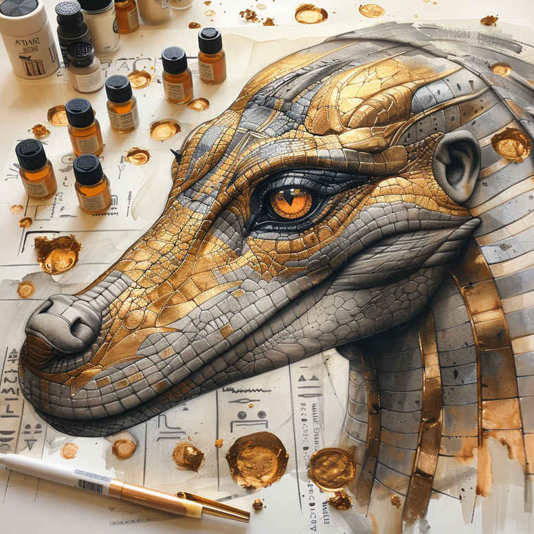 sobek tattoo design ideas Realism anatomical accuracy scale power symbol of resilience