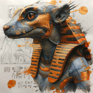 mythology-sobek-tattoo-strange-laughter-for-shin – tattoo design ideas free ai generated – Gallery: sobek-inkby-ai