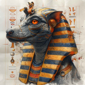 power-god-sobek-tattoo-spooky-for-behind-ear – tattoo design ideas free ai generated – Gallery: sobek-inkby-ai