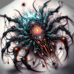detailed-spider-tattoo-eerie-for-hip – tattoo design ideas free ai generated – Gallery: spiders-inkby-ai