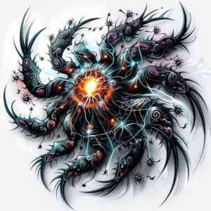 natural-look-spider-tattoo-foreboding-for-chest – tattoo design ideas free ai generated – Gallery: spiders-inkby-ai