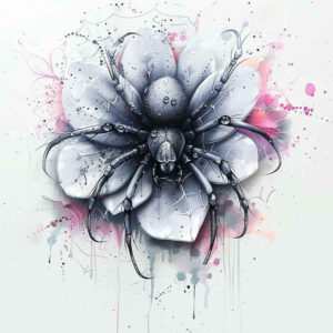 contour-spider-tattoo-witchcraft-for-upper-chest – tattoo design ideas free ai generated – Gallery: spiders-inkby-ai