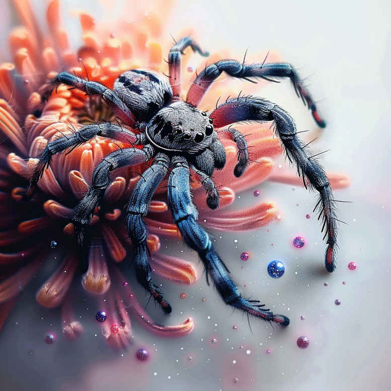 spiders tattoo design ideas Realism contrast play eight legs symbolising perseverance