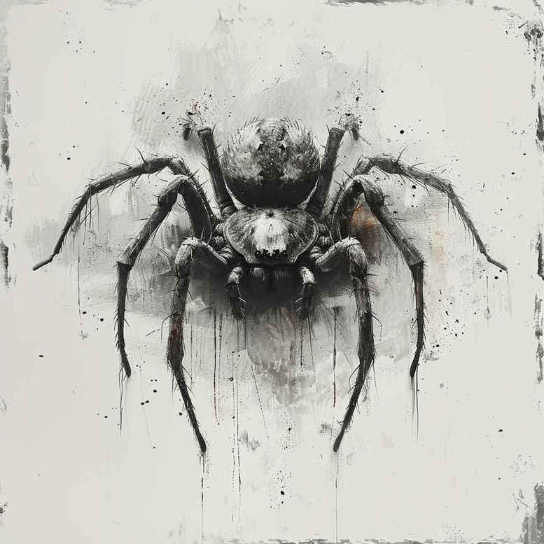 spiders tattoo design ideas Surrealism abstract forms silent creeper endurance and power