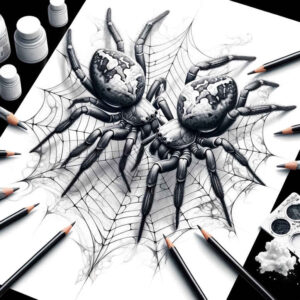 spiders tattoo design ideas Realism natural look venom symbol for wrist