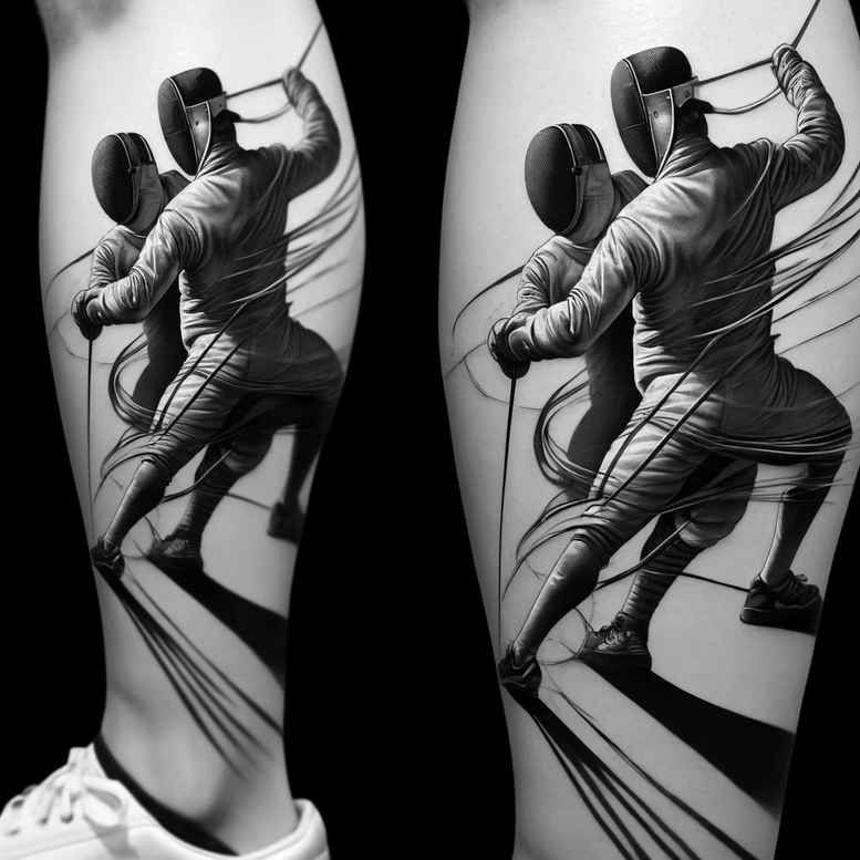 agility – tattoo design ideas free ai generated – neotraditional-vibrant-palette – for-back-of-neck – Gallery: sport-inkby-ai