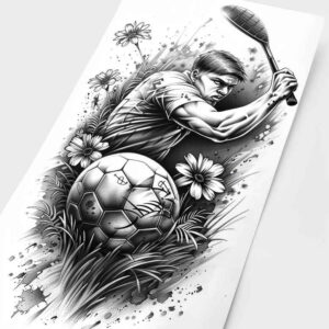 amateur-sport – tattoo design ideas free ai generated – realism-refined-contrast – for-wrist-side – Gallery: sport-inkby-ai