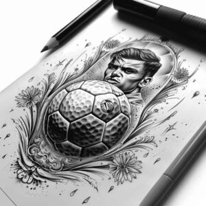 basketball – tattoo design ideas free ai generated – neotraditional-clean-fill – for-wrist – Gallery: sport-inkby-ai