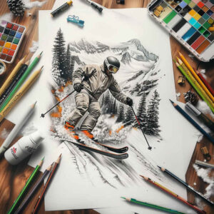 cycling – tattoo design ideas free ai generated – neotraditional-layered-fill – for-arm – Gallery: sport-inkby-ai