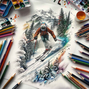 cycling – tattoo design ideas free ai generated – realism-gentle-shadow – for-inner-arm – Gallery: sport-inkby-ai