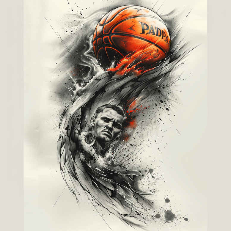 fitness – tattoo design ideas free ai generated – surrealism-imaginative – for-upper-back – Gallery: sport-inkby-ai