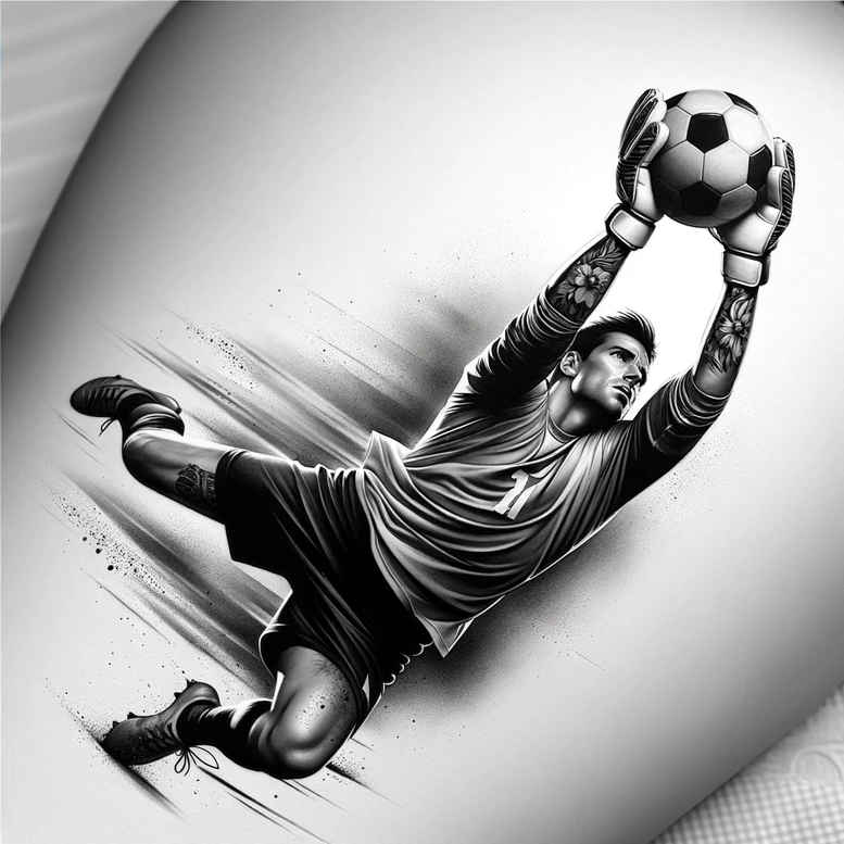 fitness-level – tattoo design ideas free ai generated – neotraditional-clean-fill – for-shoulder-blade – Gallery: sport-inkby-ai