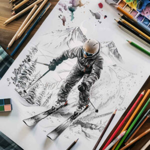 long-distance-running – tattoo design ideas free ai generated – neotraditional-clean-lines – for-full-back – Gallery: sport-inkby-ai