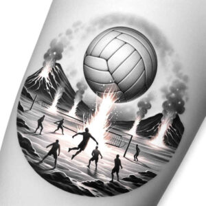 long-distance-running – tattoo design ideas free ai generated – surrealism-morphic-transformation – for-neck – Gallery: sport-inkby-ai