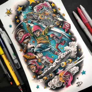 mental-training – tattoo design ideas free ai generated – realism-high-fidelity – for-outer-arm – Gallery: sport-inkby-ai
