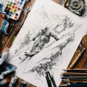 olympic-sport – tattoo design ideas free ai generated – neotraditional-contoured-forms – for-arm – Gallery: sport-inkby-ai