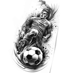 professional-sport – tattoo design ideas free ai generated – surrealism-distorted-perspective – for-upper-thigh – Gallery: sport-inkby-ai