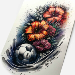 running – tattoo design ideas free ai generated – neotraditional-gradient-fills – for-abdomen – Gallery: sport-inkby-ai
