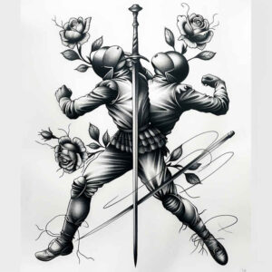 sport – tattoo design ideas free ai generated – realism-ink-layering – for-shoulder – Gallery: sport-inkby-ai
