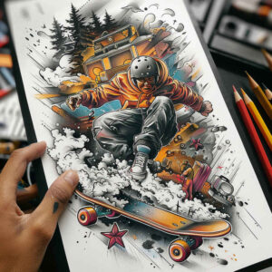 sports-courage-for-men – tattoo design ideas free ai generated – neotraditional-vivid-detail – for-biceps – Gallery: sport-inkby-ai