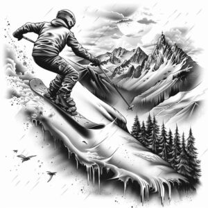 sports-success – tattoo design ideas free ai generated – neotraditional-gradient-fills – for-knee – Gallery: sport-inkby-ai
