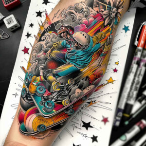 sports-success – tattoo design ideas free ai generated – realism-micro-realism – for-wrist – Gallery: sport-inkby-ai