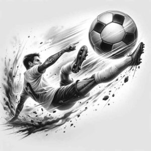 summer-sports – tattoo design ideas free ai generated – neotraditional-bold-texture – for-lower-thigh – Gallery: sport-inkby-ai