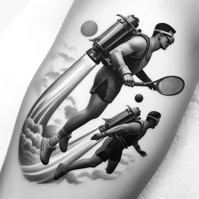 sport tattoo design ideas uncluttered athletic embodying strength