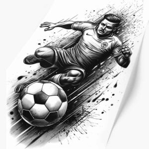 sport tattoo design ideas dotwork fast trajectory meaning courage