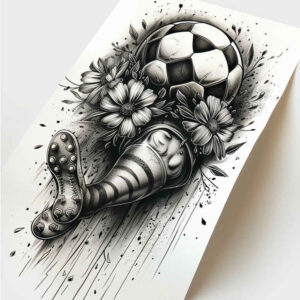 sport tattoo design ideas elegant intense stance embodying endurance