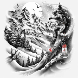 sport tattoo design ideas ultra-thin intense stance for ribs