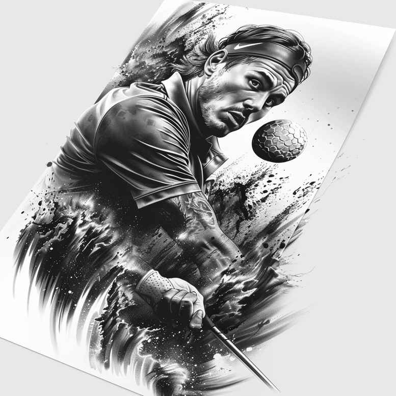 sport tattoo design ideas fine dot kinetic expression represents resilience
