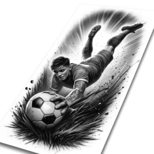 sport tattoo design ideas dotwork rush moment for collarbone