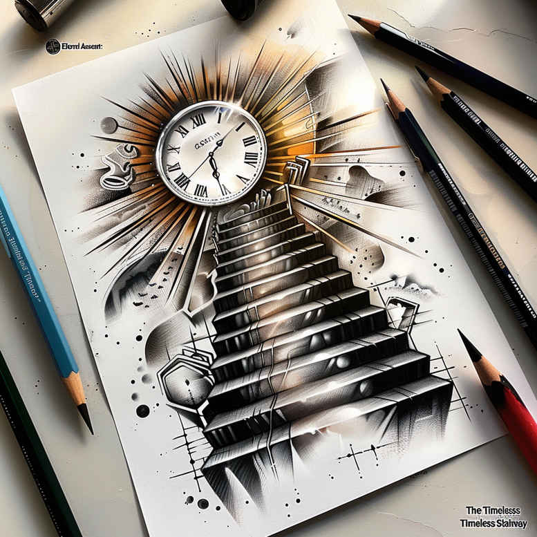 3d-stairs-tattoo – tattoo design ideas free ai generated – realism-depth-realism – for-side – Gallery: stairs-inkby-ai