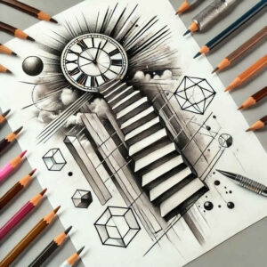 detailed-stairs-tattoo – tattoo design ideas free ai generated – realism-photo-like-tattoo – for-shoulder – Gallery: stairs-inkby-ai