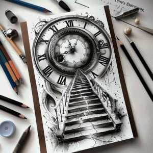 growth-symbol-stairs-tattoo – tattoo design ideas free ai generated – realism-micro-realism – for-back – Gallery: stairs-inkby-ai