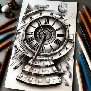 motion-stairs-tattoo – tattoo design ideas free ai generated – realism-clean-whites – for-upper-arm – Gallery: stairs-inkby-ai