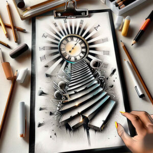 realistic-stairs-tattoo – tattoo design ideas free ai generated – realism-organic-structure – for-spine – Gallery: stairs-inkby-ai