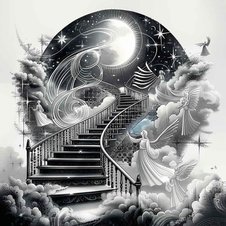stairs tattoo design ideas glossy architectural rhythm for lower back