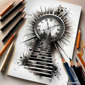 stairs tattoo design ideas artistic flair ascent for collarbone