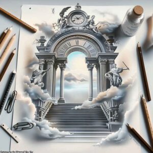 stairs tattoo design ideas ambiguous space infinite rise for lower arm