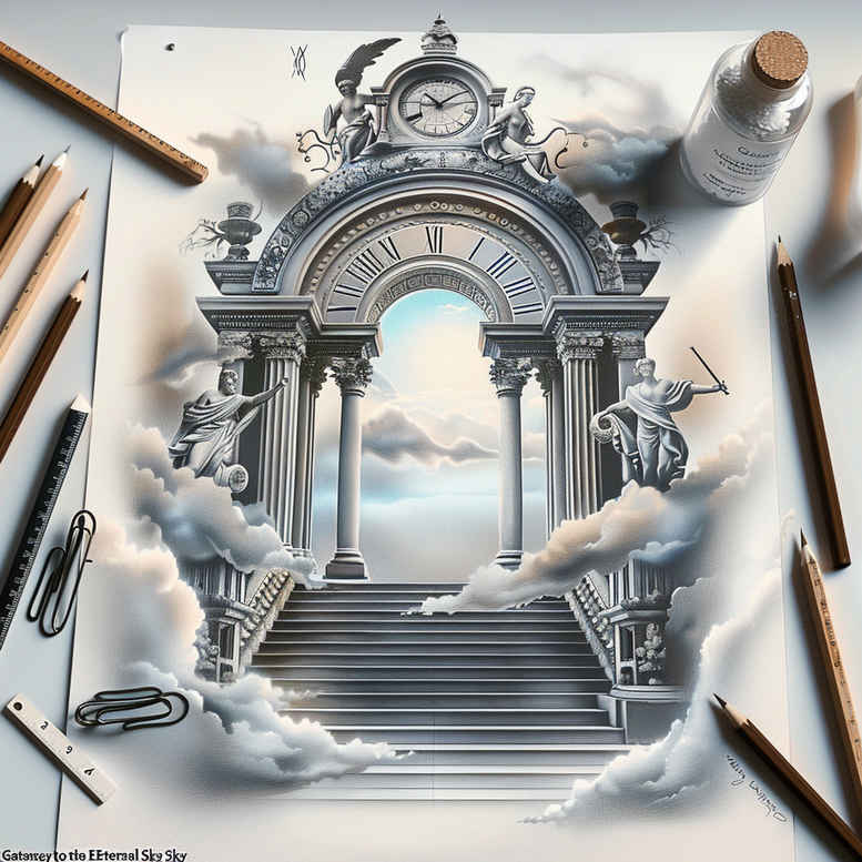 stairs tattoo design ideas ambiguous space infinite rise for lower arm