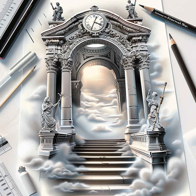 stairs tattoo design ideas expressive color spiritual ascent embodying determination