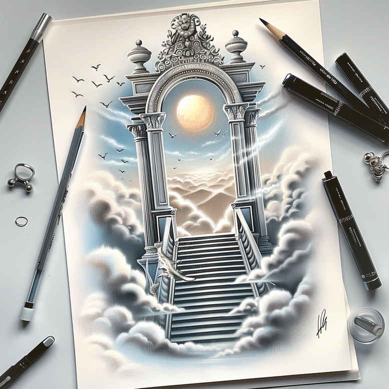 stairs tattoo design ideas vibrant symbolic motion stands for strength